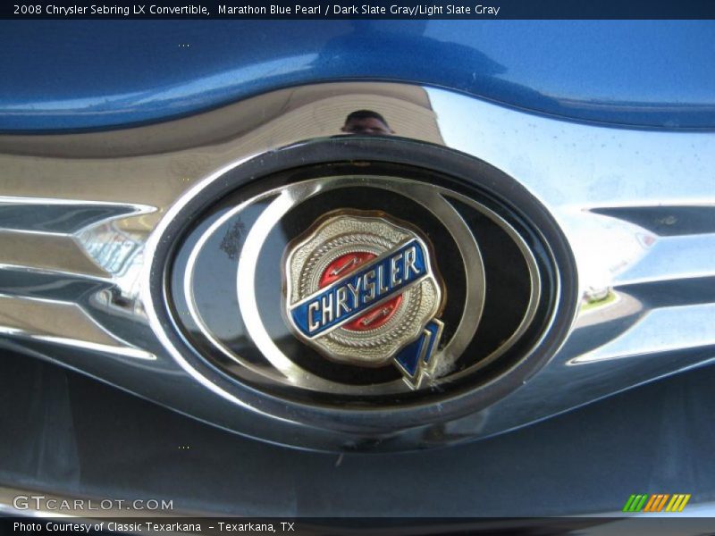 Marathon Blue Pearl / Dark Slate Gray/Light Slate Gray 2008 Chrysler Sebring LX Convertible