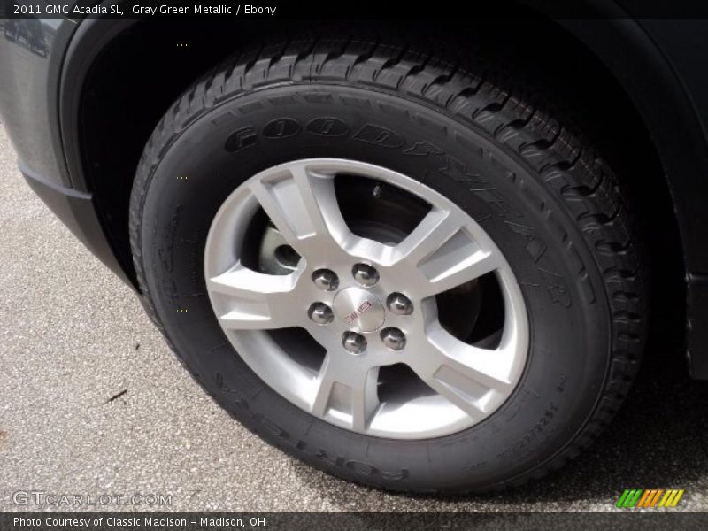 Gray Green Metallic / Ebony 2011 GMC Acadia SL