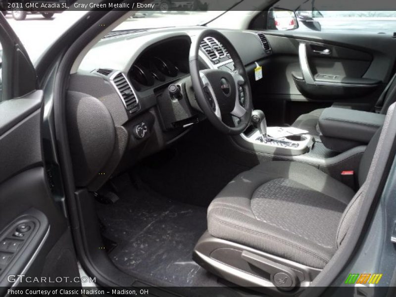 Gray Green Metallic / Ebony 2011 GMC Acadia SL