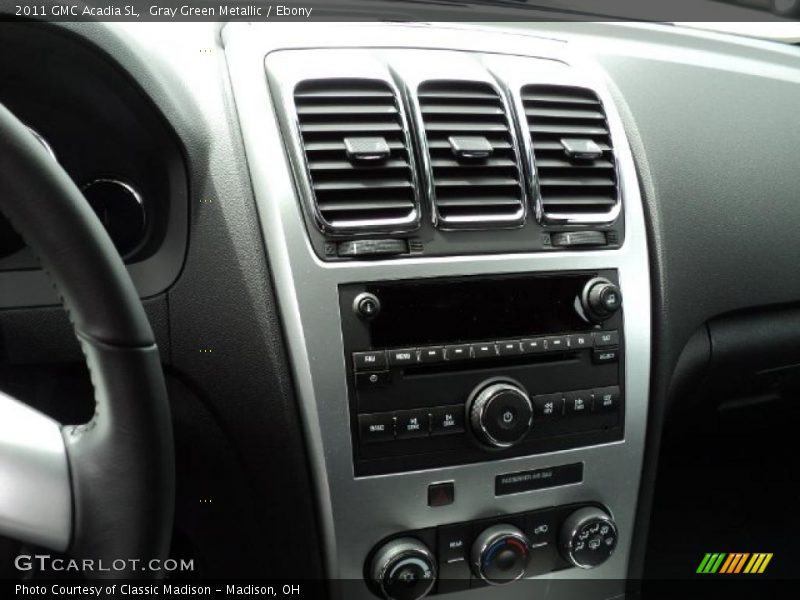 Gray Green Metallic / Ebony 2011 GMC Acadia SL