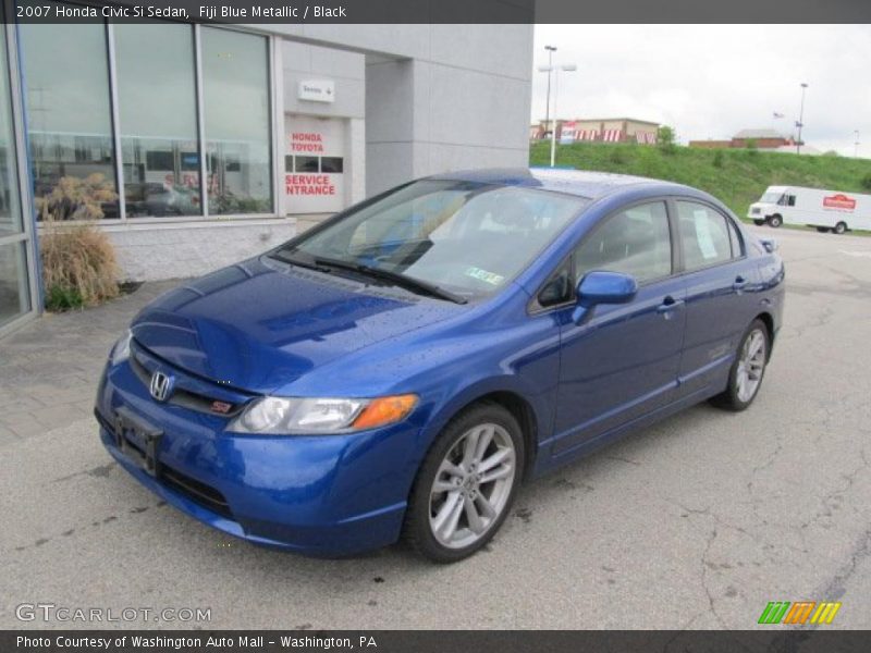 Fiji Blue Metallic / Black 2007 Honda Civic Si Sedan