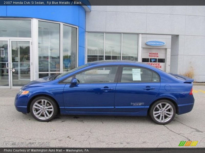 Fiji Blue Metallic / Black 2007 Honda Civic Si Sedan
