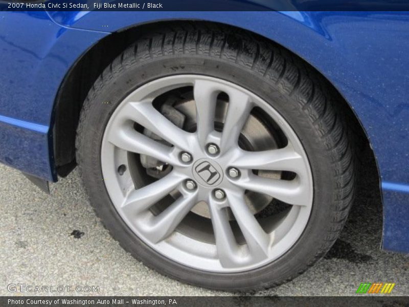 Fiji Blue Metallic / Black 2007 Honda Civic Si Sedan