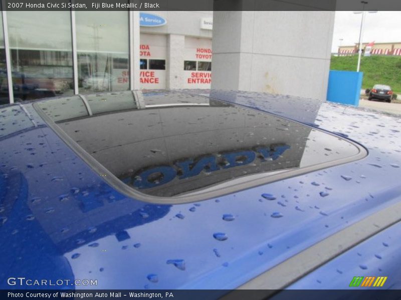 Fiji Blue Metallic / Black 2007 Honda Civic Si Sedan