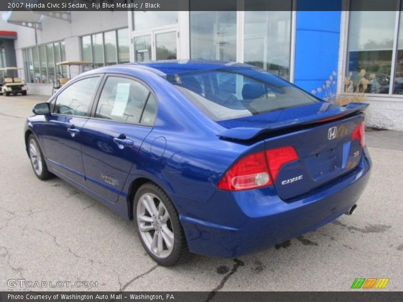 Fiji Blue Metallic / Black 2007 Honda Civic Si Sedan