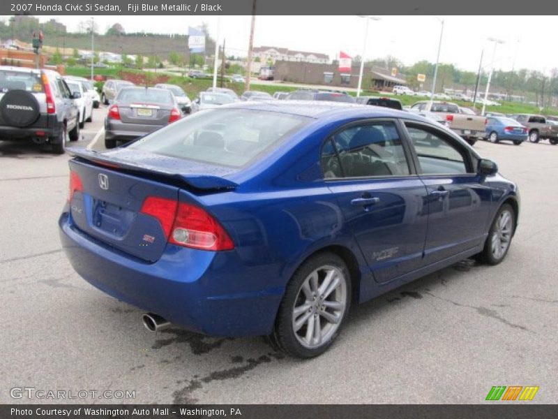Fiji Blue Metallic / Black 2007 Honda Civic Si Sedan