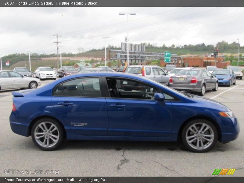 Fiji Blue Metallic / Black 2007 Honda Civic Si Sedan