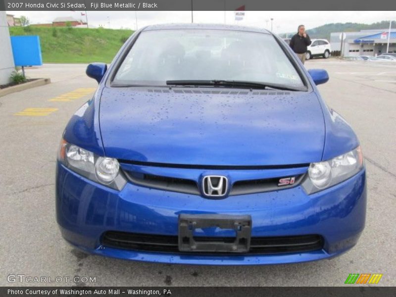 Fiji Blue Metallic / Black 2007 Honda Civic Si Sedan