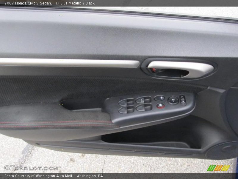 Fiji Blue Metallic / Black 2007 Honda Civic Si Sedan