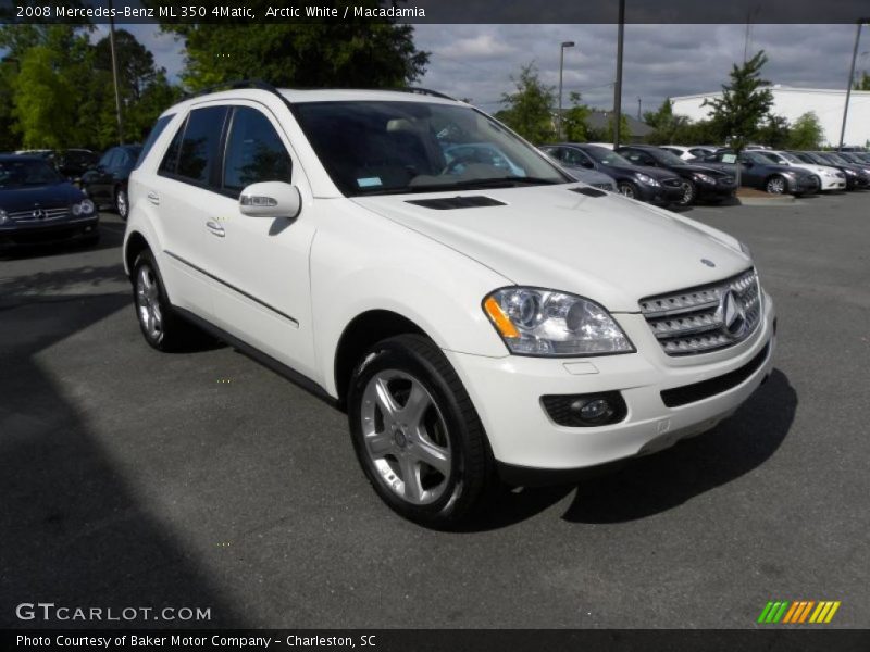 Arctic White / Macadamia 2008 Mercedes-Benz ML 350 4Matic