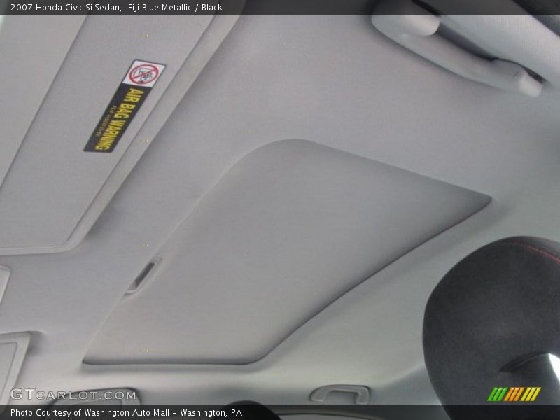 Fiji Blue Metallic / Black 2007 Honda Civic Si Sedan