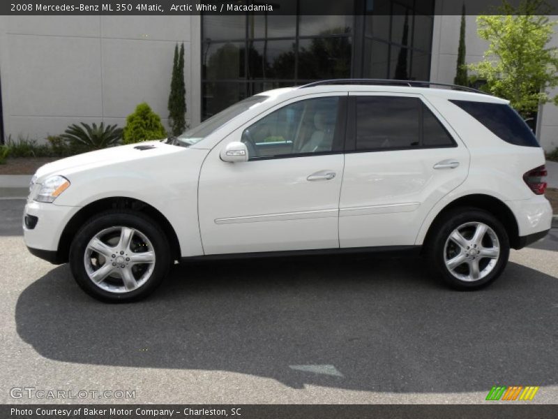 Arctic White / Macadamia 2008 Mercedes-Benz ML 350 4Matic
