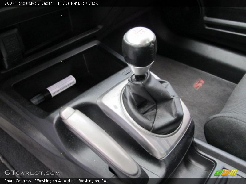 Fiji Blue Metallic / Black 2007 Honda Civic Si Sedan