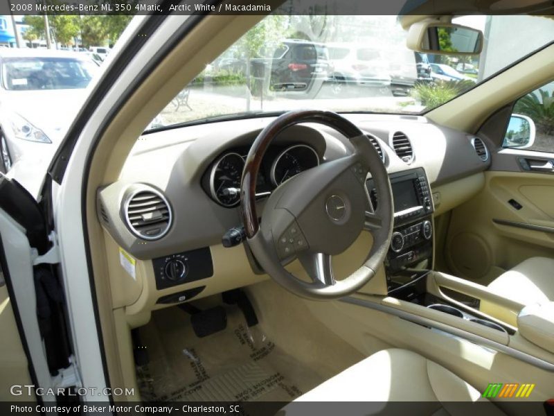 Arctic White / Macadamia 2008 Mercedes-Benz ML 350 4Matic