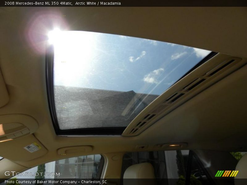 Arctic White / Macadamia 2008 Mercedes-Benz ML 350 4Matic