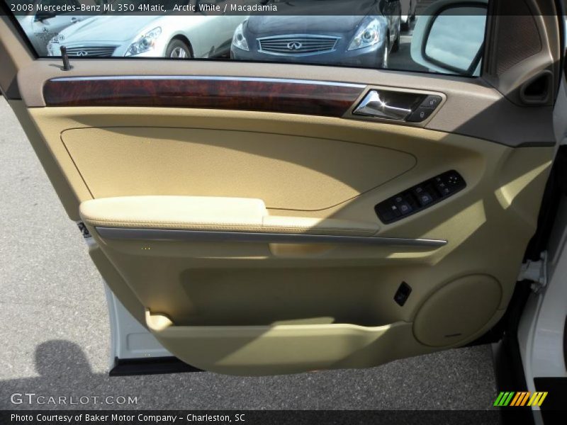 Arctic White / Macadamia 2008 Mercedes-Benz ML 350 4Matic