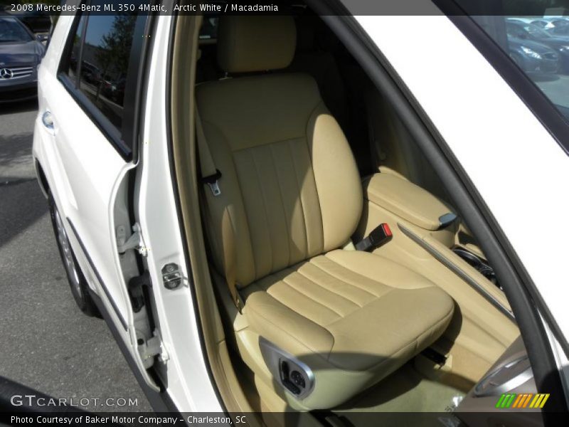 Arctic White / Macadamia 2008 Mercedes-Benz ML 350 4Matic
