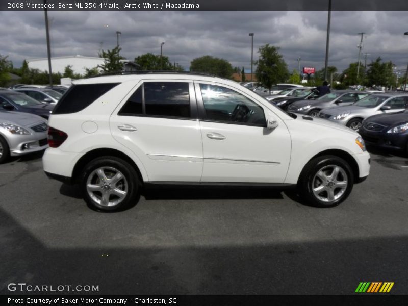 Arctic White / Macadamia 2008 Mercedes-Benz ML 350 4Matic