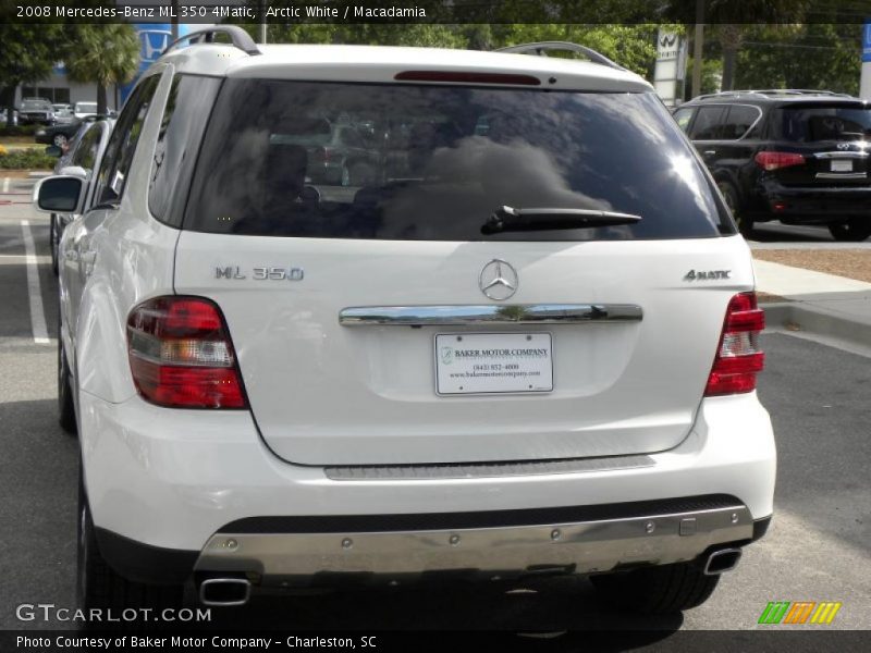Arctic White / Macadamia 2008 Mercedes-Benz ML 350 4Matic