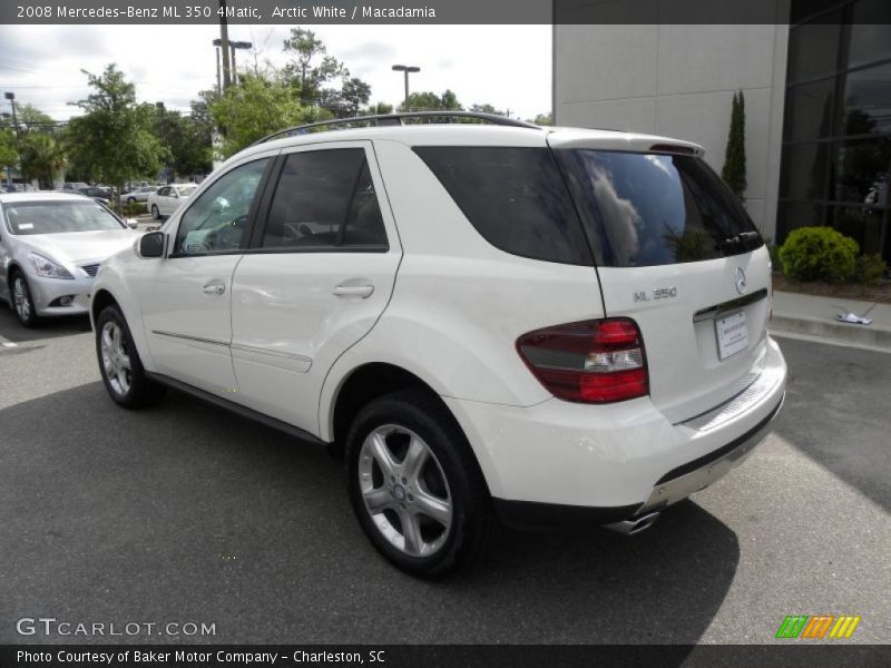 Arctic White / Macadamia 2008 Mercedes-Benz ML 350 4Matic