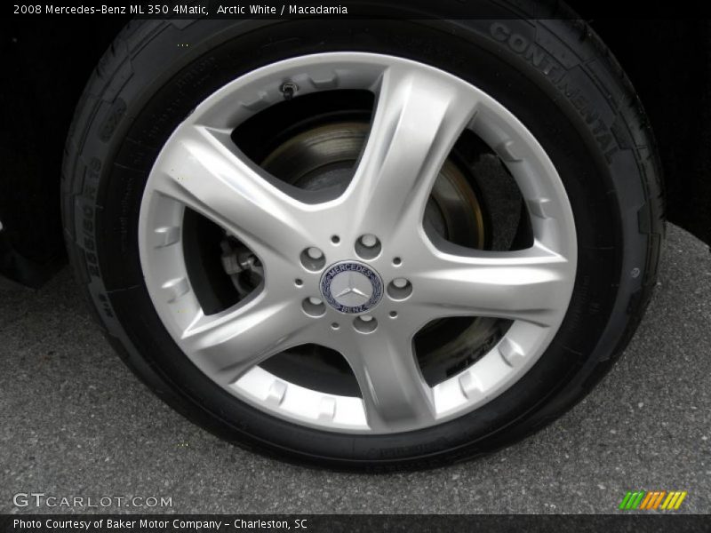 Arctic White / Macadamia 2008 Mercedes-Benz ML 350 4Matic