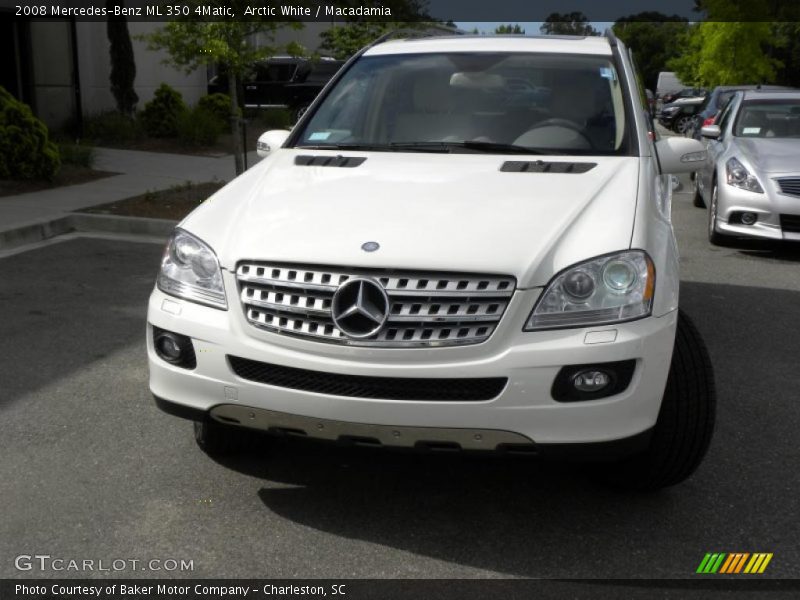 Arctic White / Macadamia 2008 Mercedes-Benz ML 350 4Matic