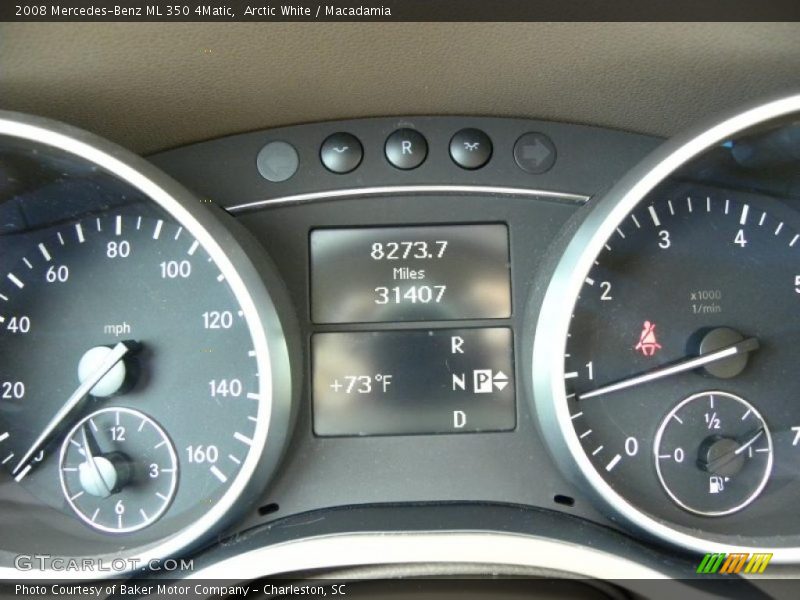 Arctic White / Macadamia 2008 Mercedes-Benz ML 350 4Matic