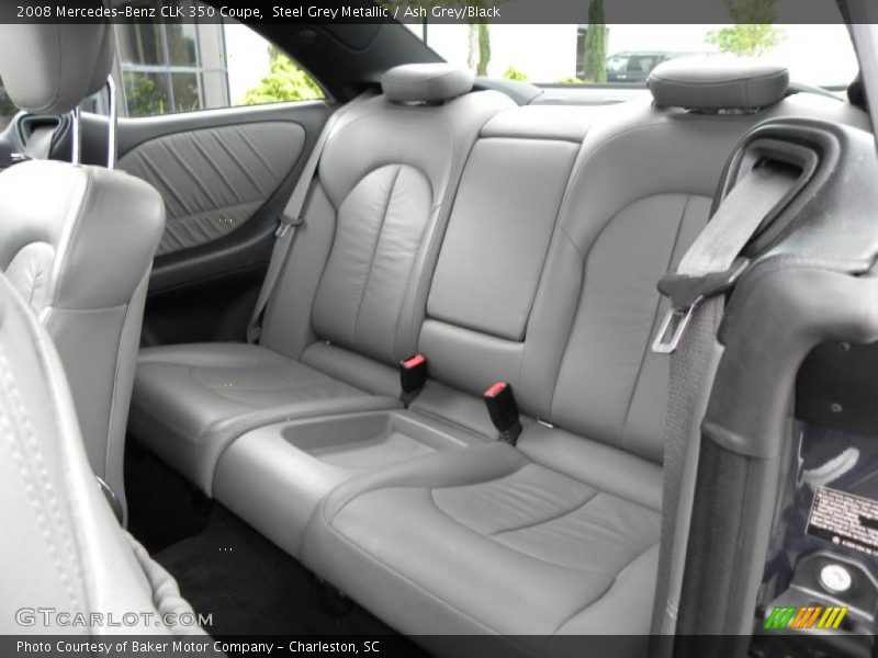 Steel Grey Metallic / Ash Grey/Black 2008 Mercedes-Benz CLK 350 Coupe