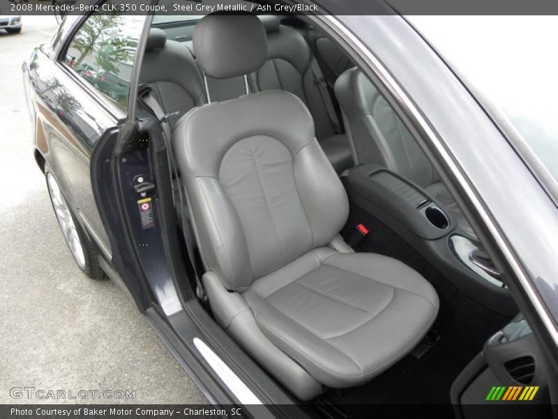 Steel Grey Metallic / Ash Grey/Black 2008 Mercedes-Benz CLK 350 Coupe