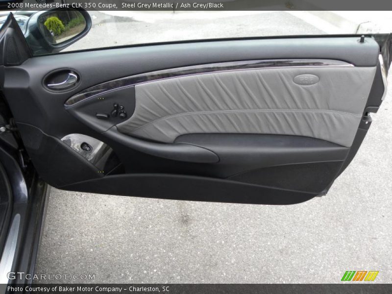 Steel Grey Metallic / Ash Grey/Black 2008 Mercedes-Benz CLK 350 Coupe