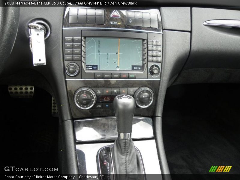 Steel Grey Metallic / Ash Grey/Black 2008 Mercedes-Benz CLK 350 Coupe
