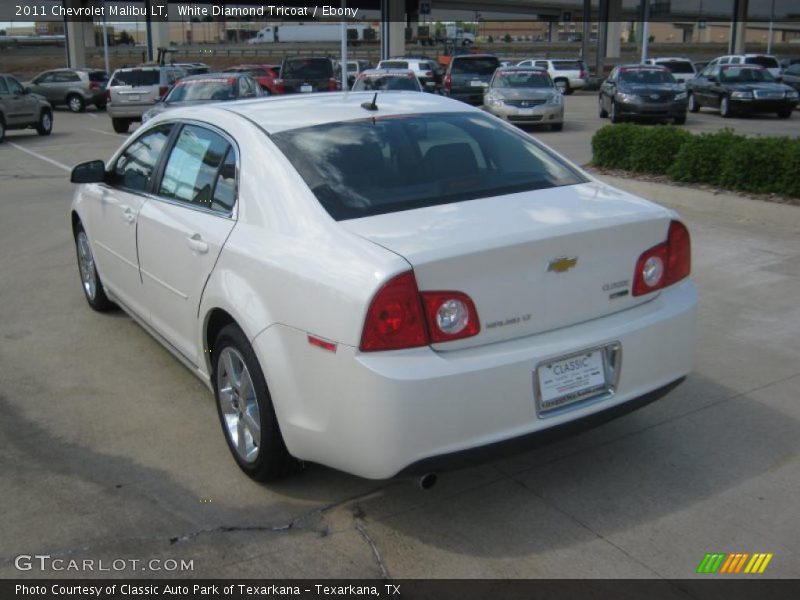 White Diamond Tricoat / Ebony 2011 Chevrolet Malibu LT