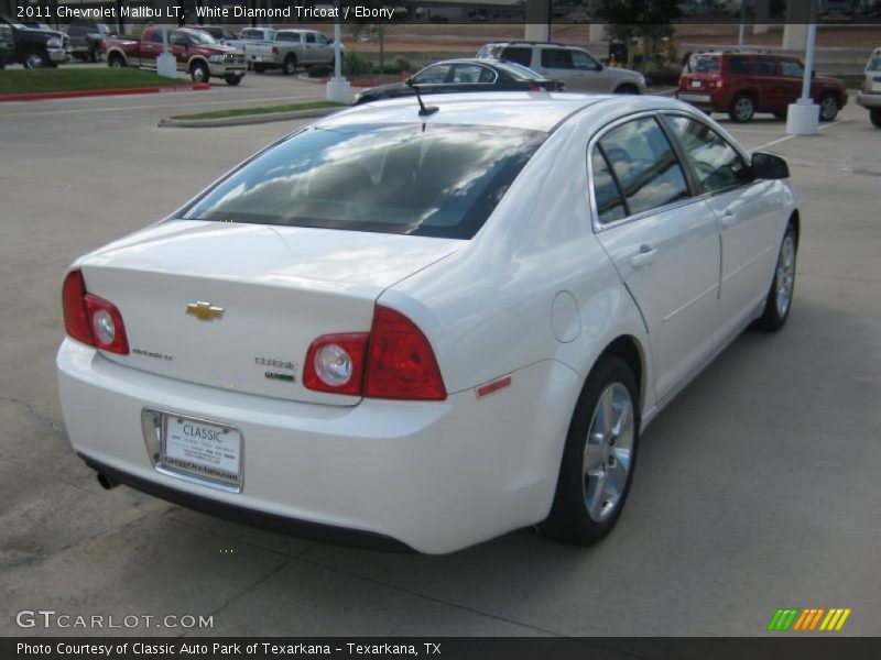 White Diamond Tricoat / Ebony 2011 Chevrolet Malibu LT