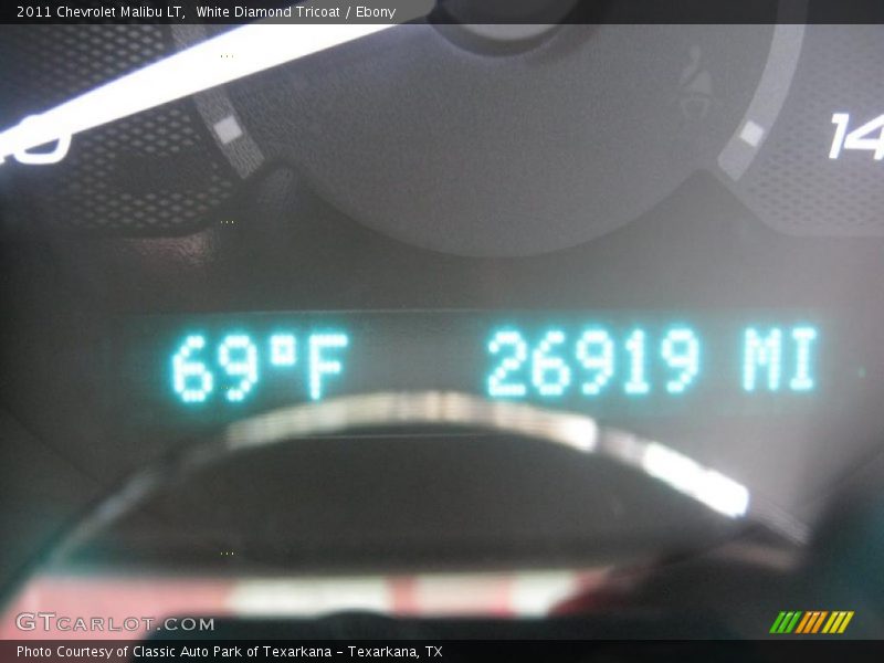 White Diamond Tricoat / Ebony 2011 Chevrolet Malibu LT