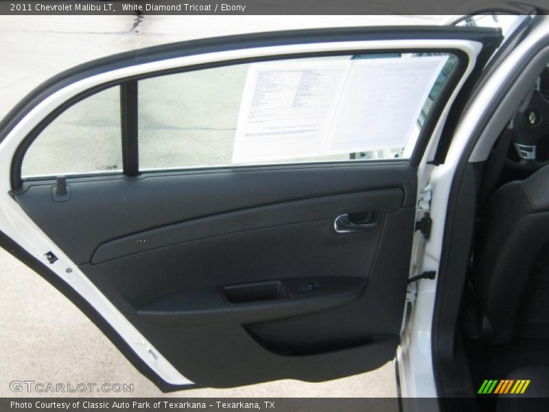 White Diamond Tricoat / Ebony 2011 Chevrolet Malibu LT