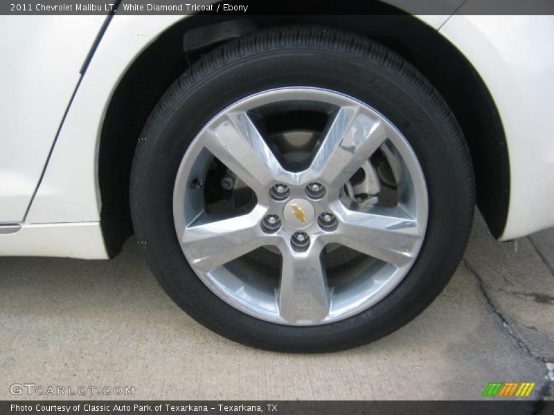 White Diamond Tricoat / Ebony 2011 Chevrolet Malibu LT