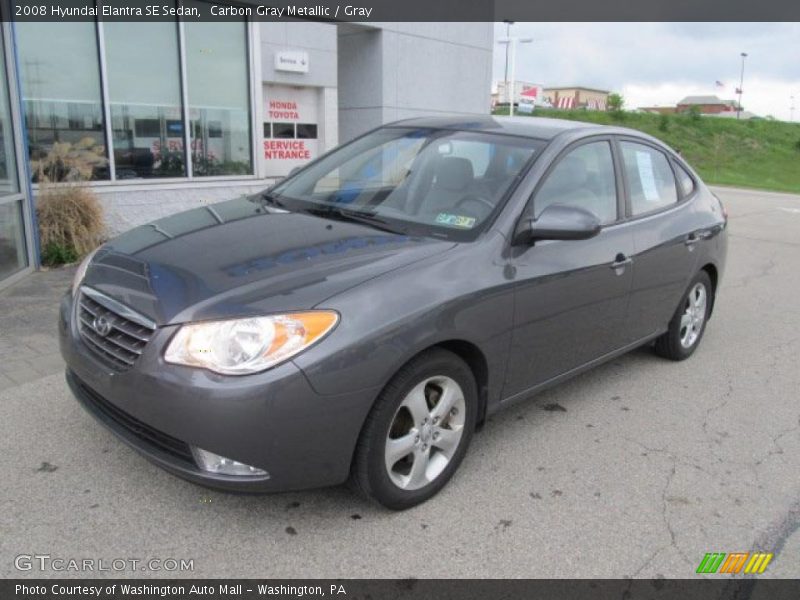 Carbon Gray Metallic / Gray 2008 Hyundai Elantra SE Sedan