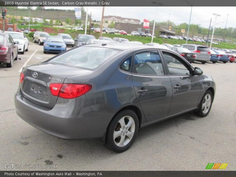 Carbon Gray Metallic / Gray 2008 Hyundai Elantra SE Sedan