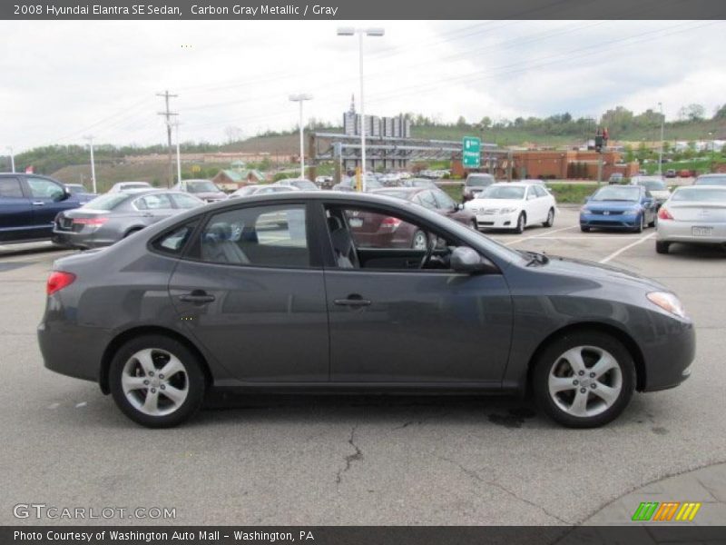 Carbon Gray Metallic / Gray 2008 Hyundai Elantra SE Sedan