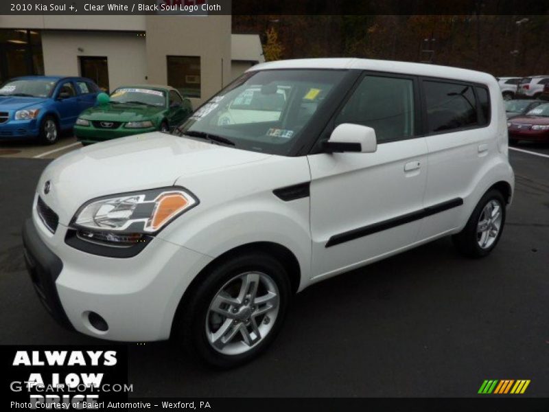 Clear White / Black Soul Logo Cloth 2010 Kia Soul +
