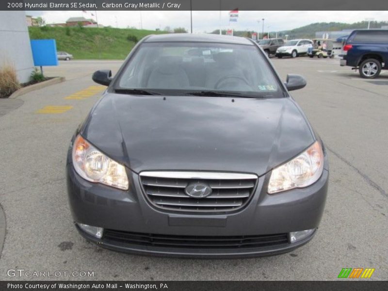 Carbon Gray Metallic / Gray 2008 Hyundai Elantra SE Sedan