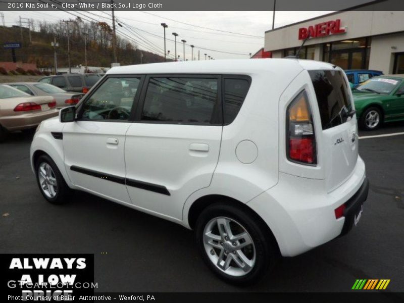 Clear White / Black Soul Logo Cloth 2010 Kia Soul +