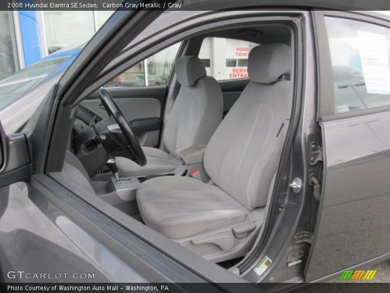 Carbon Gray Metallic / Gray 2008 Hyundai Elantra SE Sedan