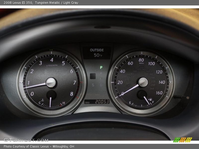 Tungsten Metallic / Light Gray 2008 Lexus ES 350