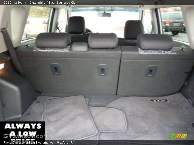 Clear White / Black Soul Logo Cloth 2010 Kia Soul +