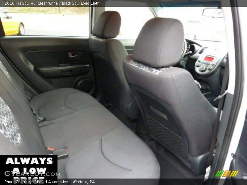 Clear White / Black Soul Logo Cloth 2010 Kia Soul +