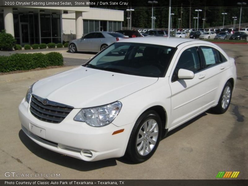 Stone White / Dark Slate Gray 2010 Chrysler Sebring Limited Sedan