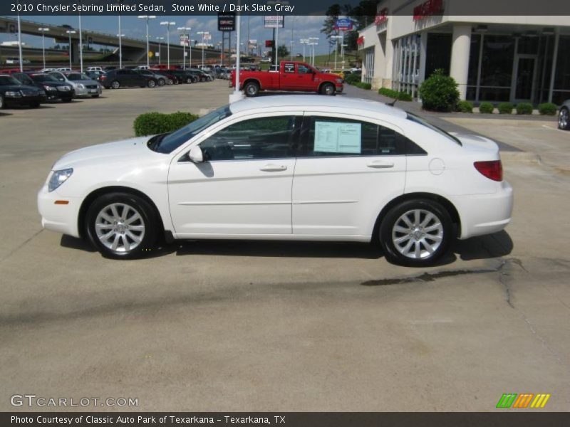 Stone White / Dark Slate Gray 2010 Chrysler Sebring Limited Sedan