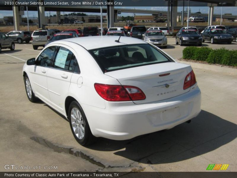 Stone White / Dark Slate Gray 2010 Chrysler Sebring Limited Sedan