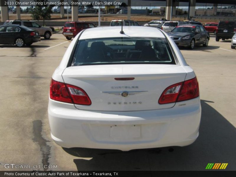Stone White / Dark Slate Gray 2010 Chrysler Sebring Limited Sedan